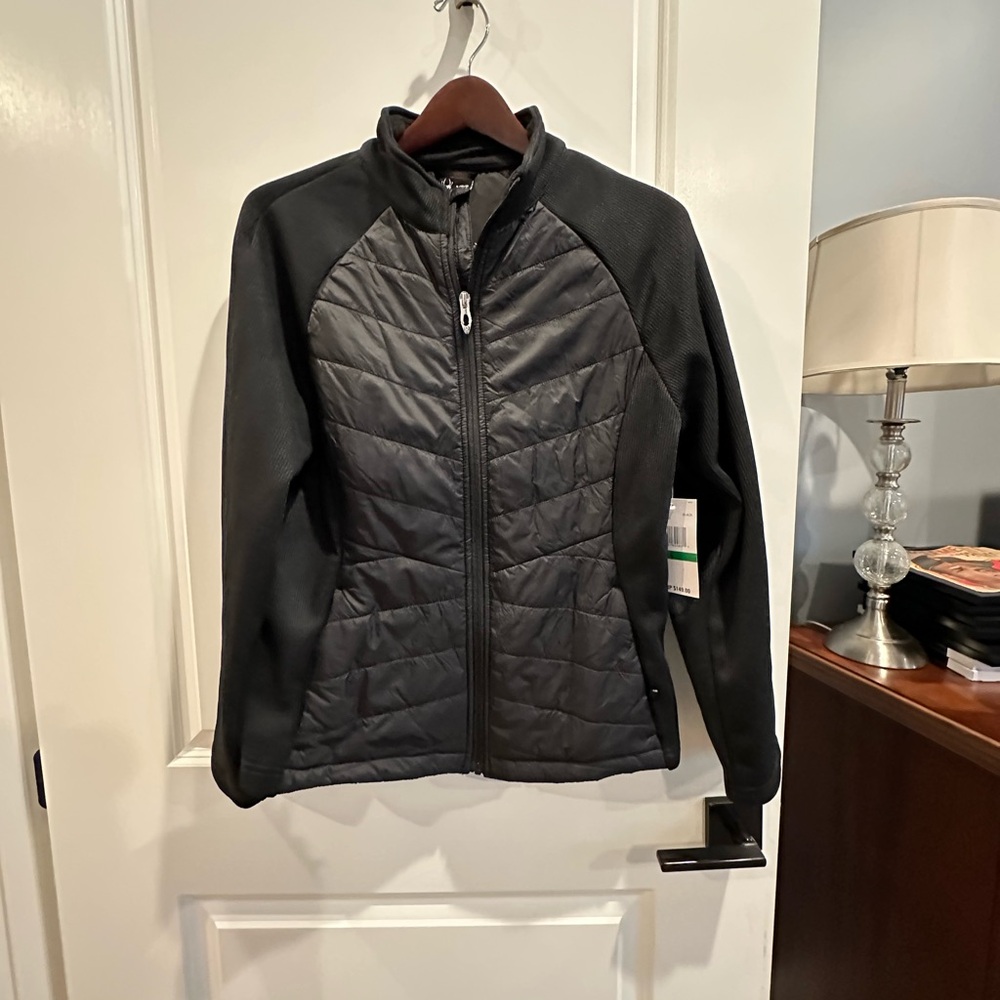 Spyder Jacket Full Zip Flattering Puffy Slimming L NWT